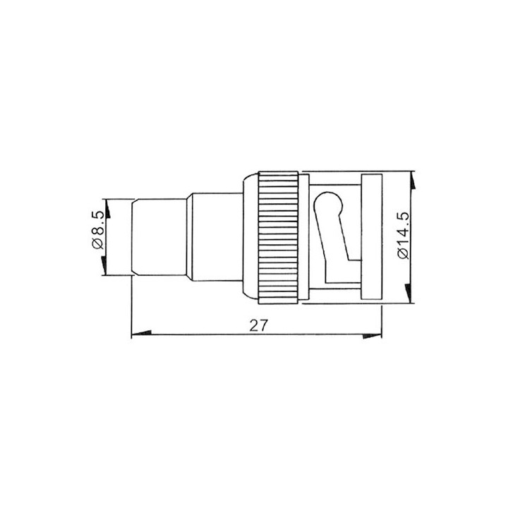 Male BNC to Male RCA Adapter