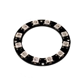 12 x WS2812 5050 RGB LED Ring with Integrated Drivers (Neopixel Compatible)