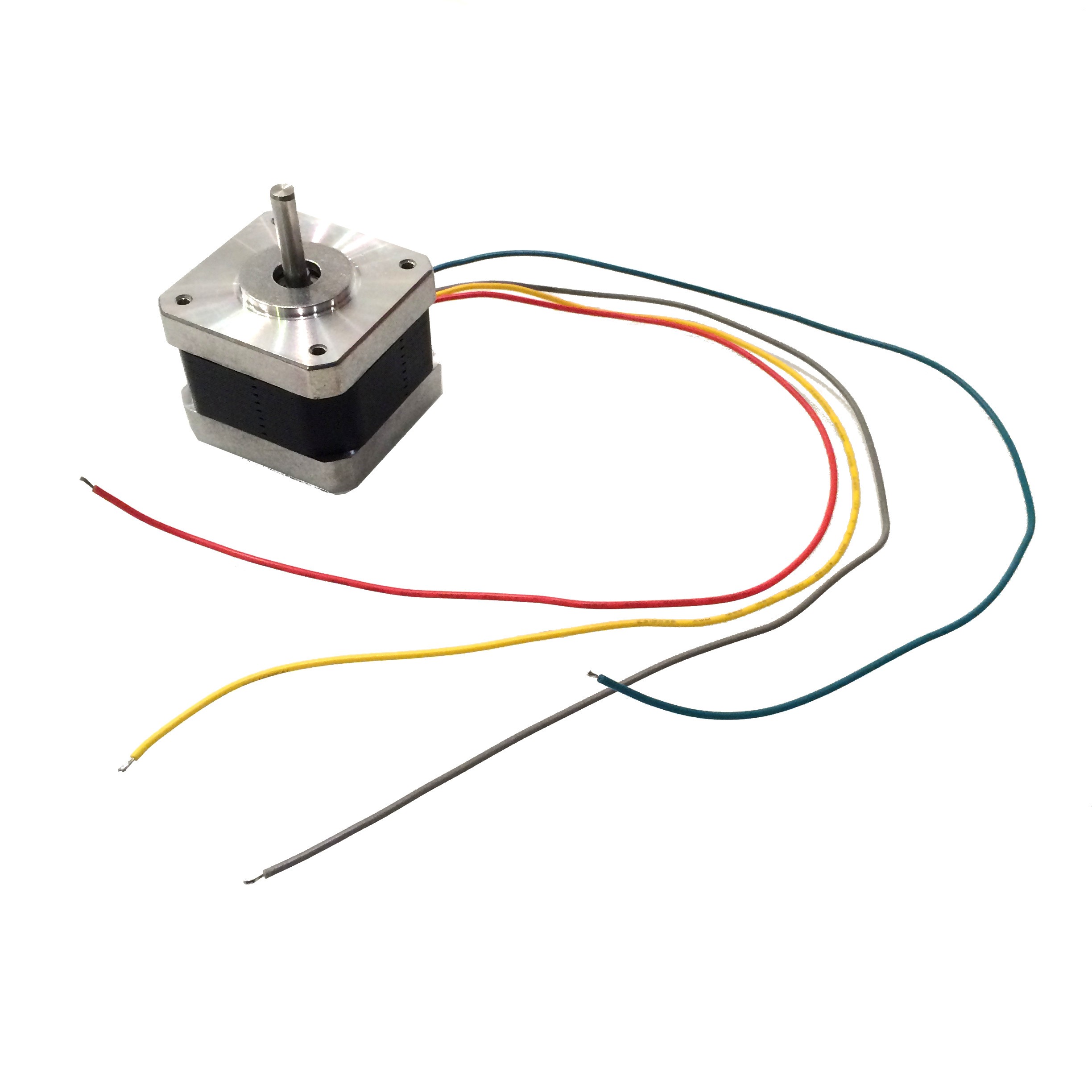 gazon Lot laag $18.99 - NEMA 17 Stepper Motor with Detachable Wires: 4.8V - Tinkersphere