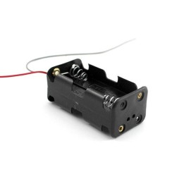 4 AA Battery Holder with Wires: 2x2