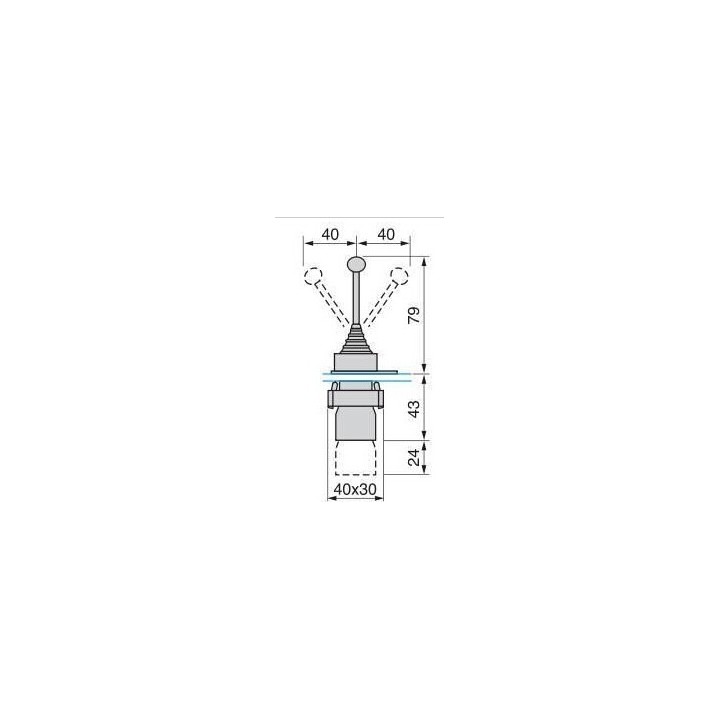 Heavy Duty Joystick: Schneider Electric XD2PA24CR