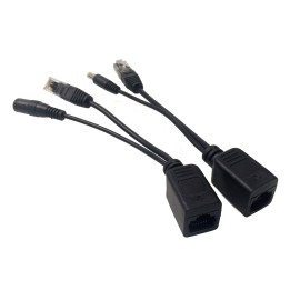 Passive PoE Injector Cable Set (Splitter and Injector Pair)