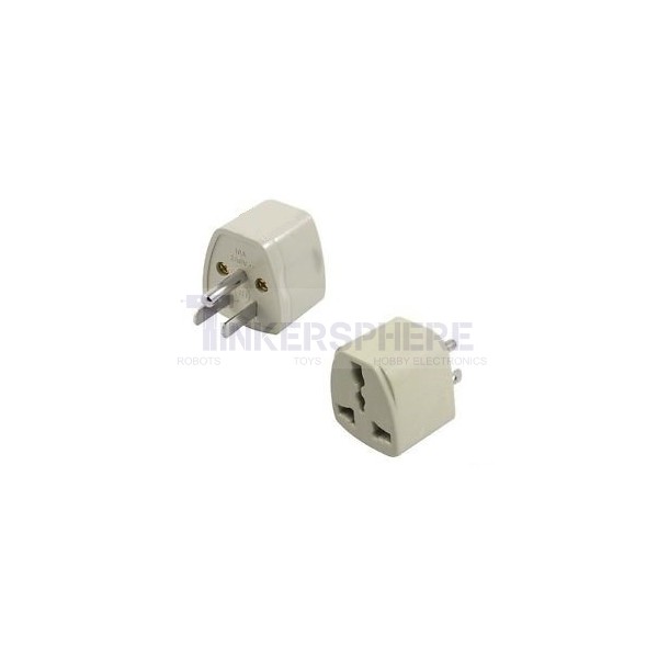 Pack of 3 US AC Power Plug to  AU UK Europe  Converter Travel Adaptor GS-4 