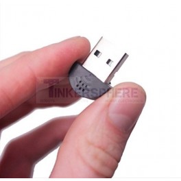 Kinobo - USB 2.0 Mini Microphone "Makio" Mic for Laptop/Desktop PCs - Skype / VOIP / Voice Recognition Software