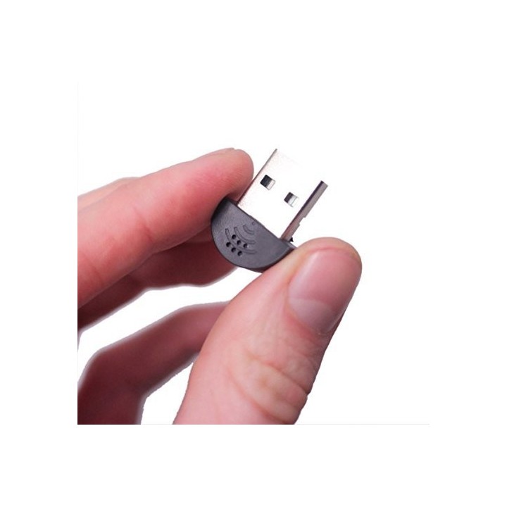 Kinobo - USB 2.0 Mini Microphone "Makio" Mic for Laptop/Desktop PCs - Skype / VOIP / Voice Recognition Software