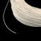 White 30 AWG Soft Silicone Wire by the foot