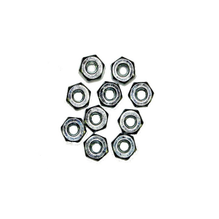 4-40 x 1/4" x 3/32" Hex Machine Screw Nuts (10pk)