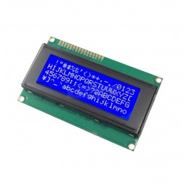 20x4 Character LCD Display Module with LED Backlight White on Blue