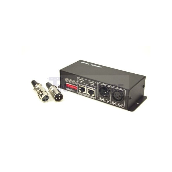 DMX 512 Receiver Transmitter LED Strip Light Controller for DMX Equipment DC 12V 