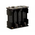 8 AA Battery Holder 4x2 with Snap Terminal