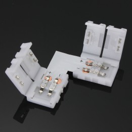 Right Angle 2 Pin LED Strip Coupler