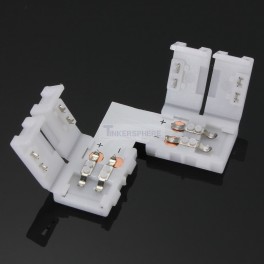 Right Angle 2 Pin LED Strip Coupler