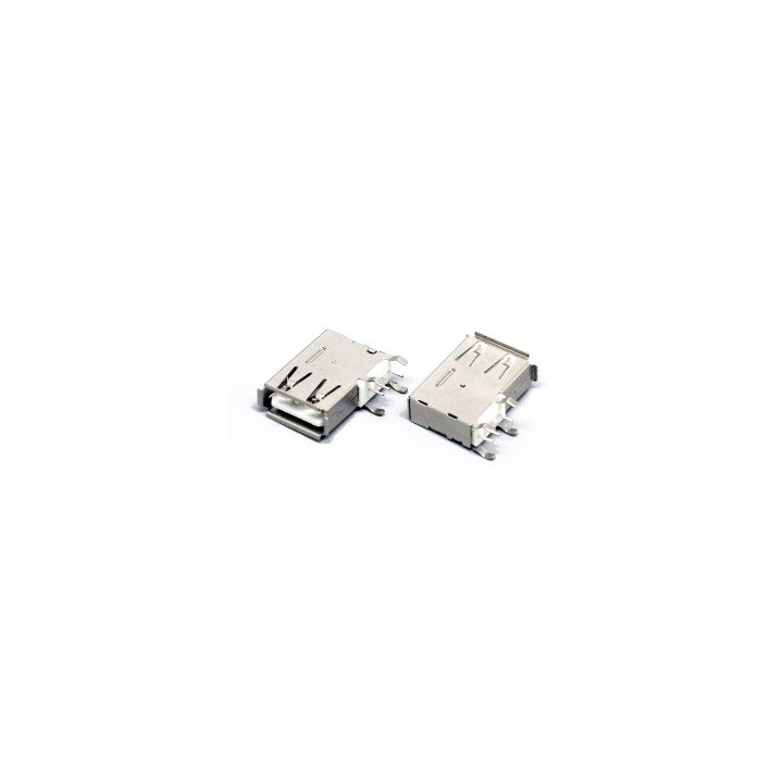 Female USB Port Solder Connector Type A Side Mount