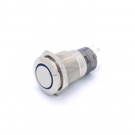 Momentary 16mm Button LED Blue
