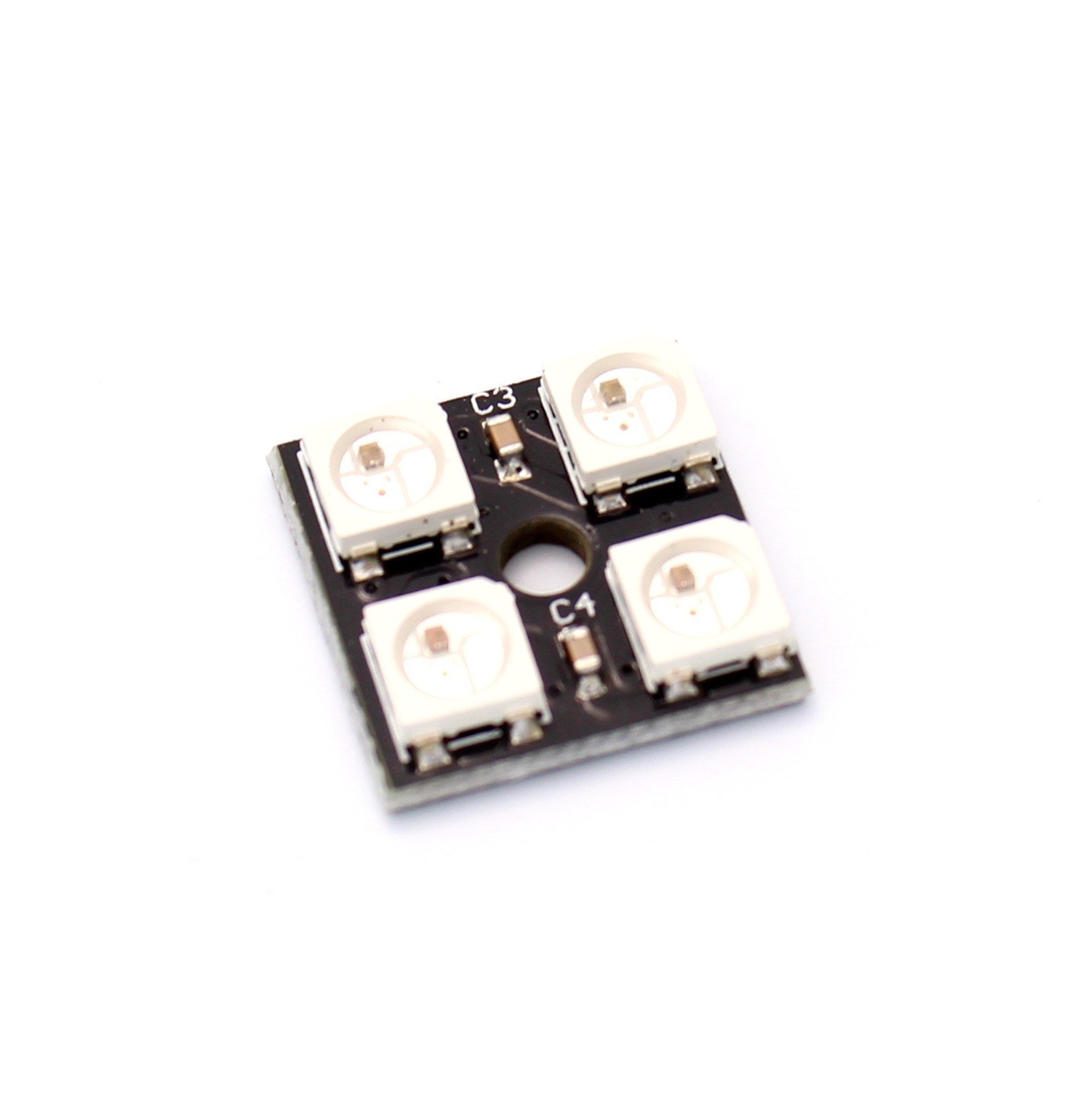 15x15mm square PCB 2x2 4 WS2812B Neopixel addressable 5050 SMD LED matrix