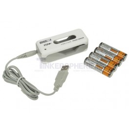 Rechargeable AA Batteries + Charger Rechargeable AA Batteries + Charger