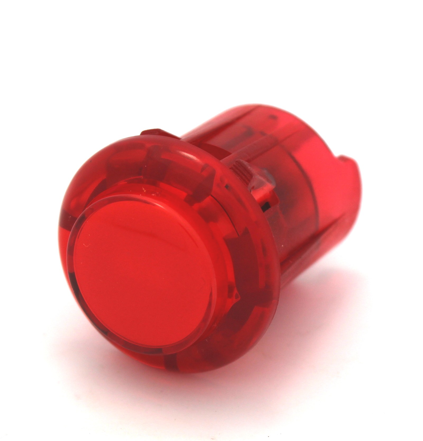 $2.49 - Arcade Button with 5V LED - 30mm Translucent Red - Tinkersphere