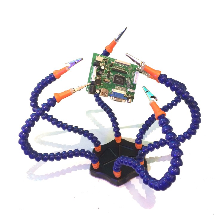 Flexible Third Hand Kit with 6 Arms