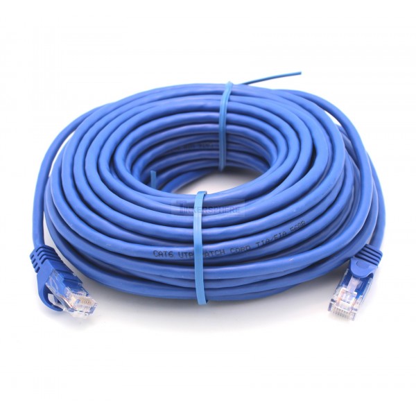 $24.99 - Extra Long 50ft Ethernet Cable Blue CAT6 - Tinkersphere