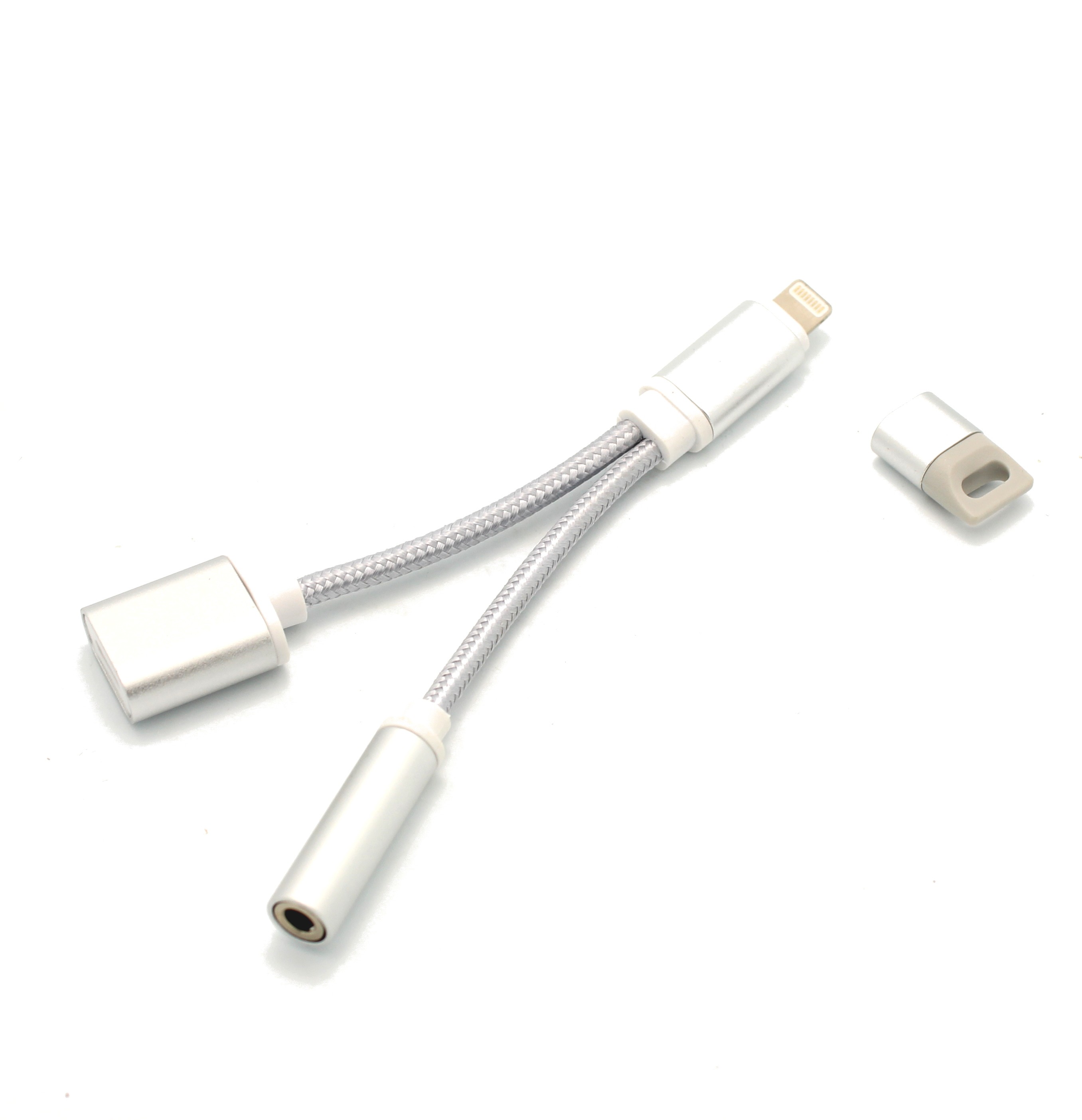 Bijlage Petulance Verdwijnen $15.99 - 2 in 1 Lightning to Headphone Adapter Cable for iPhone -  Tinkersphere