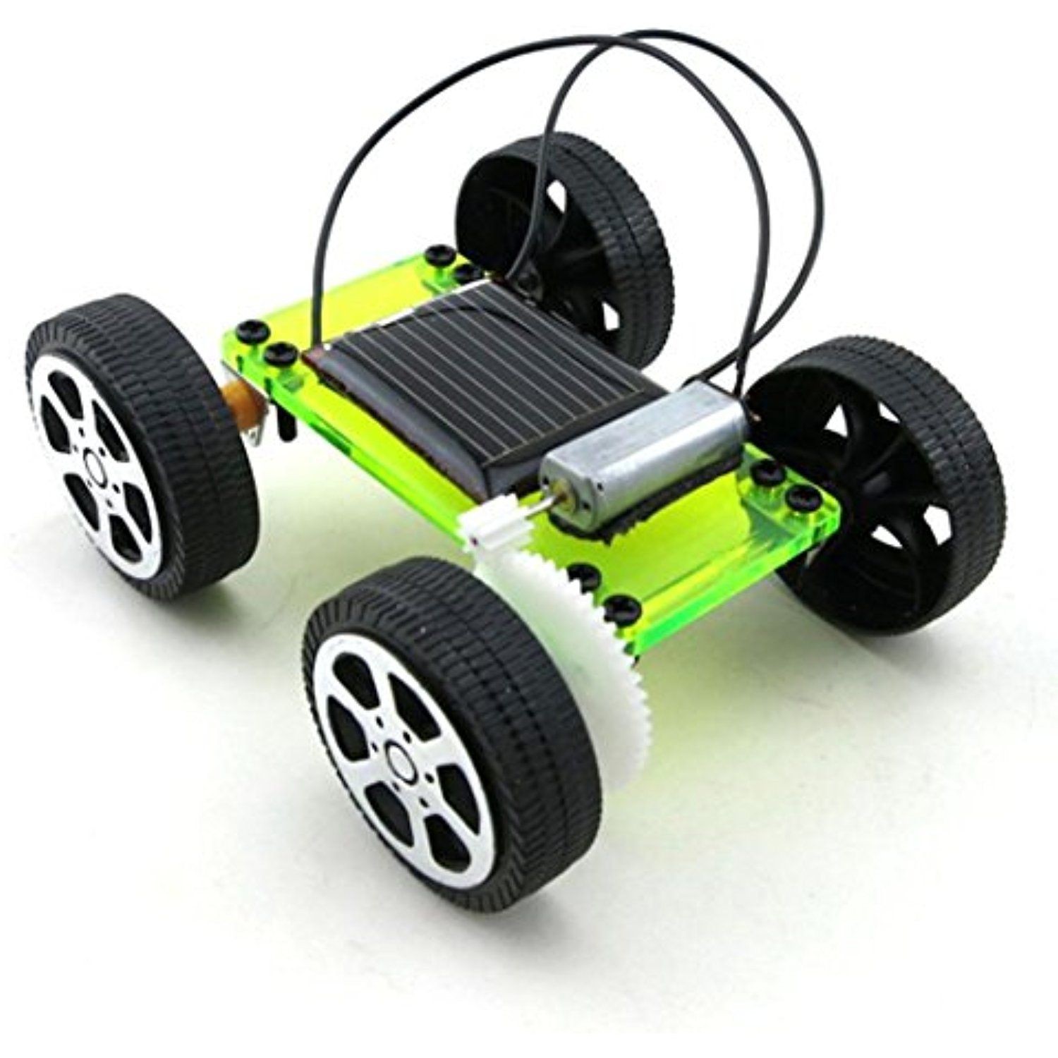 1x Smallest Solar Powered Robot Car Vehicle Educational Toy Cute Mini T9Q5