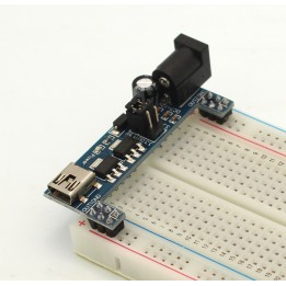 Mini USB Breadboard Power Supply Module 3.3V & 5V (Arduino & Raspberry Pi Compatible)
