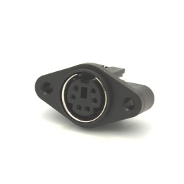 PS/2 Jack: Panel Mount 6 Pin Mini DIN