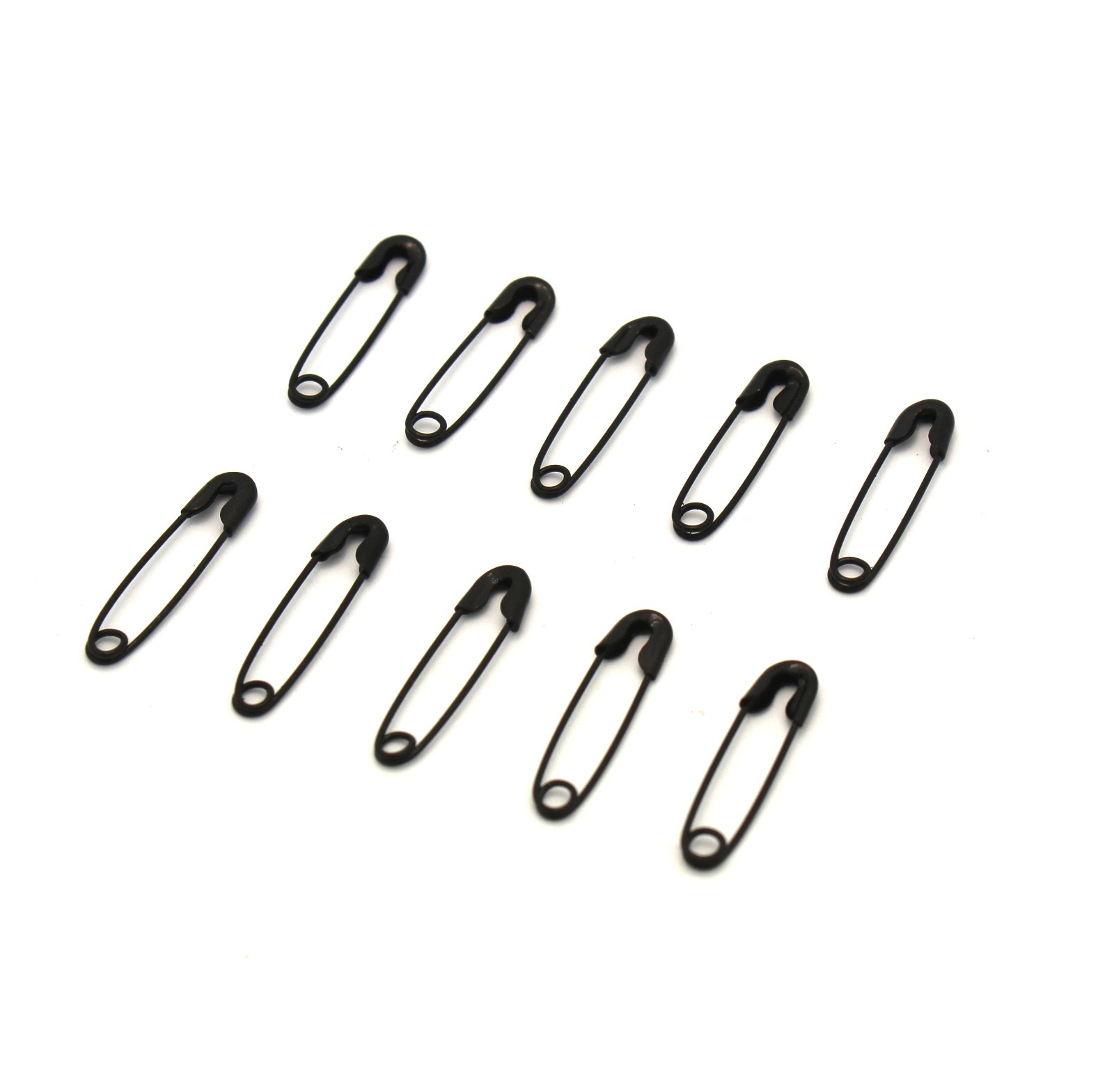 1.49 Black Safety Pins (10 pack) Tinkersphere