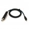 Black with Blue Strip Trickle Flowing Micro USB Charging Cable