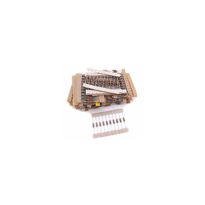 Resistor Value Pack: 480pc 1/4W 5%