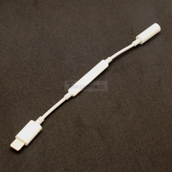 $ - Lightning to Headphone Adapter for Calls / Music / Volume / Action  Button with Bluetooth - Tinkersphere