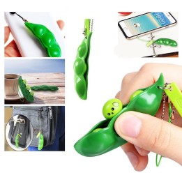 Fidget Squeeze Bean Phone Pendant