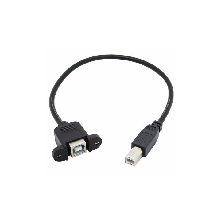 Panel Mount USB B Extension Cable