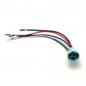 Socket with Wire Leads for 16mm Buttons