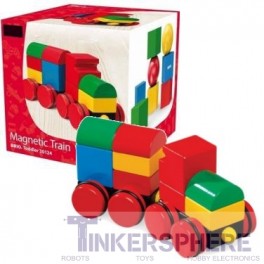 Magnetic Wood Stacking Train