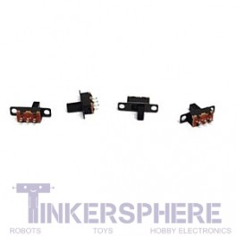 Toggle Slide Switch with Screw Mounts: SPDT