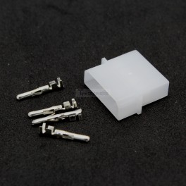 Male 4 Pin Molex Crimp Connector with Housing