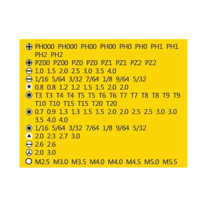 108 Piece Screwdriver Set