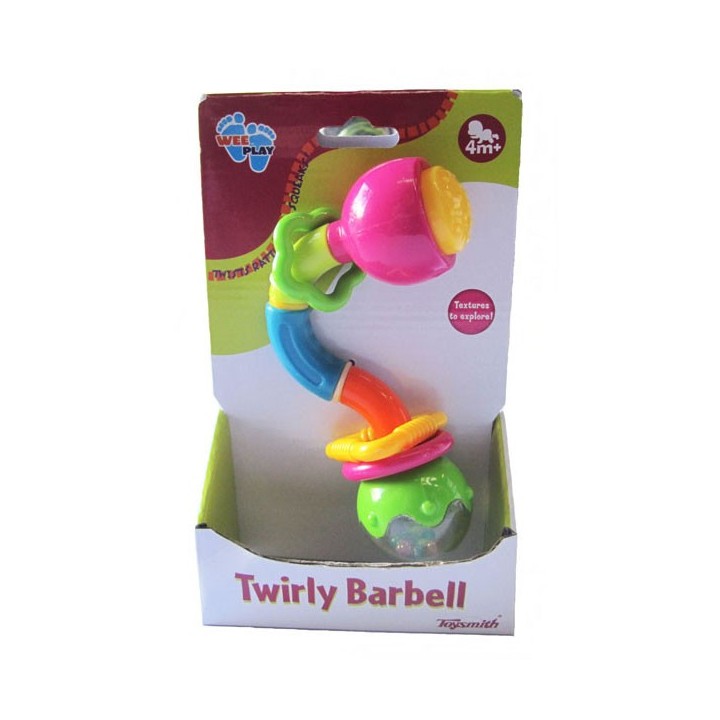 Twirly Barbell Baby Rattle