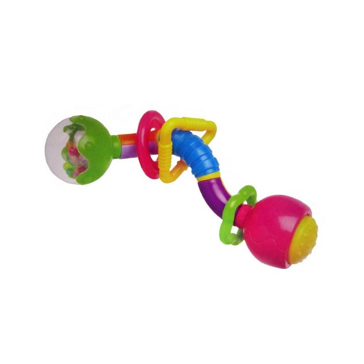 Twirly Barbell Baby Rattle