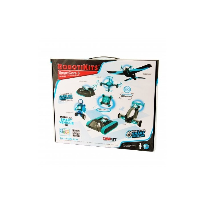 6 in 1 RC Kit: Drone, Hovercraft, Airplane, Tank, Trike and Gyrobot All in 1 Set
