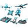 6 in 1 RC Kit: Drone, Hovercraft, Airplane, Tank, Trike and Gyrobot All in 1 Set