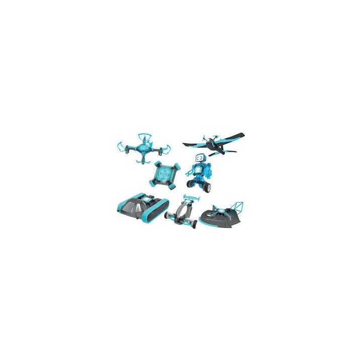 6 in 1 RC Kit: Drone, Hovercraft, Airplane, Tank, Trike and Gyrobot All in 1 Set