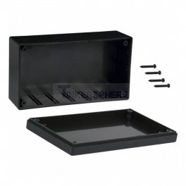 Black ABS Project Box: 5.3" x 2.9" x 1.9"