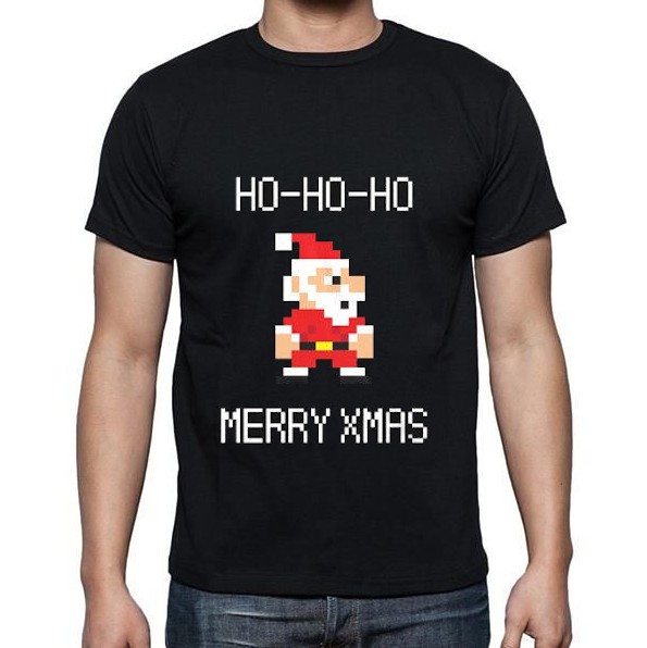 $9.88 - 8 Bit Santa Holiday T-Shirt - Tinkersphere