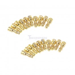 3.5mm Male Bullet Connector (20 pack)