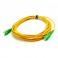 Fiber Optic 5m SC APC to SC APC 9/125 Fiber Patch Cable, Patch Cord Simplex 3.0mm SC APC TO SC APC PVC SM Bend Insensitive