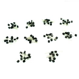 Transistor Set: 2N2222, 2N3904, 2N3906, 2N2907, BC337, BC327, S8050, S8550, A1015, C1815