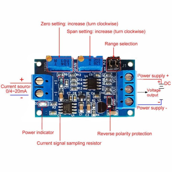 Current to Voltage Converter Module