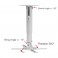 Loctek PT2 LCD/DLP Projector Ceiling Mount Bracket Fits max. 12.3" Weight Capacity 13lbs Both Flat and Vaulted Ceiling